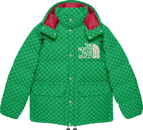 green gucci north face vest|the north face Gucci price.